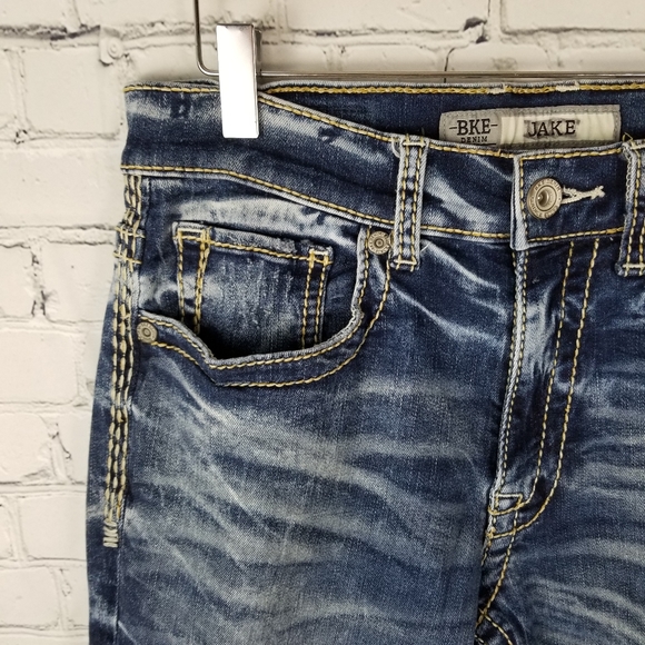 BKE DENIM | Jake straight leg stone wash jeans - Picture 3 of 8